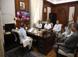 Briefing by Secretaries to Hon'ble Minister of State for Finance after assuming charge